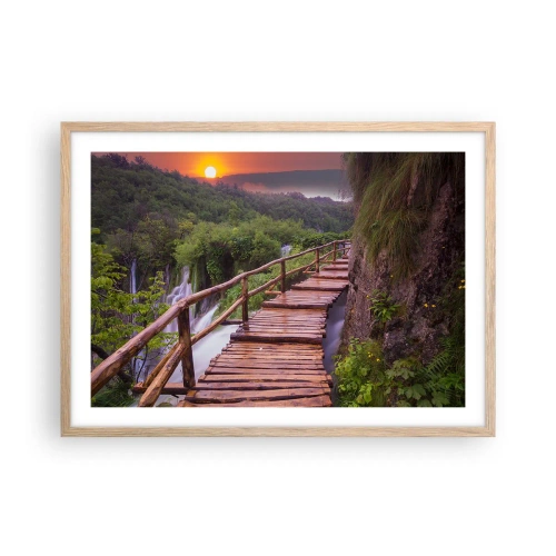 Poster în ramă de stejar deschis - Frumusețe de necrezut - 70x50 cm