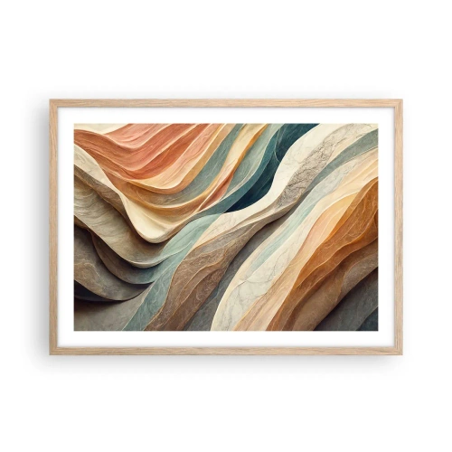 Poster în ramă de stejar deschis - Momentul dinaintea schimbării - 70x50 cm