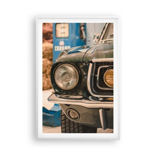 Poster în ramă albă - Întâlnire cu o legendă - 61x91 cm