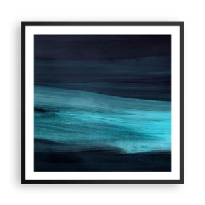 Poster în ramă neagră - Du-te cu fluxul - 60x60 cm