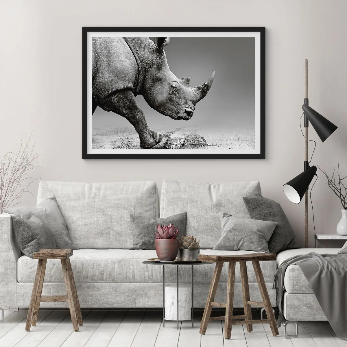 Poster în ramă neagră - O forță de neoprit - 70x50 cm