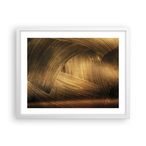 Poster în ramă albă - Într-un labirint de aur - 50x40 cm