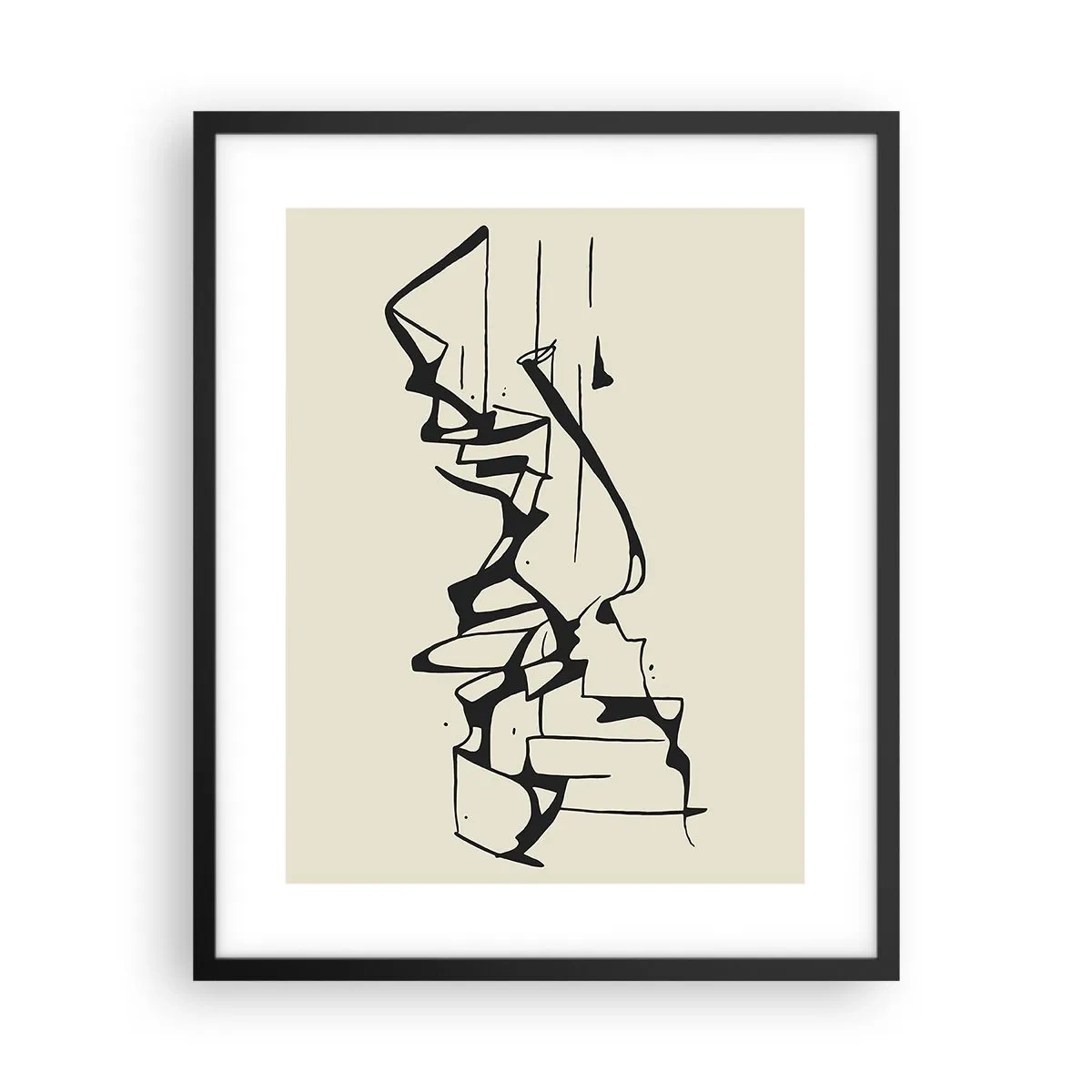 Poster în ramă neagră - Poate că peisajul - 40x50 cm