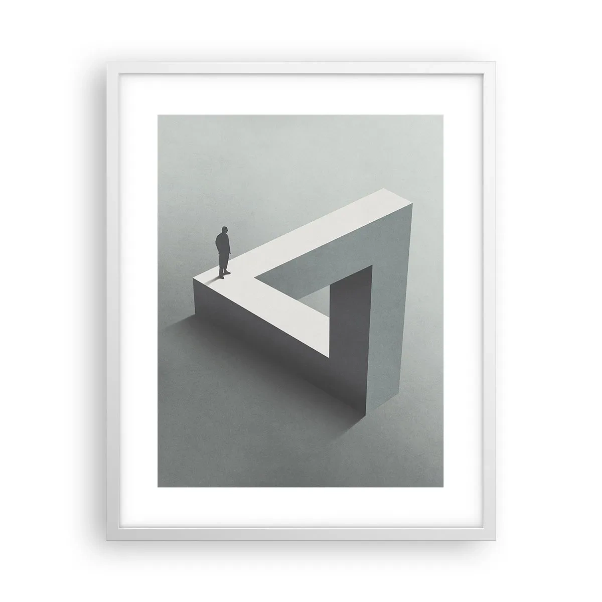 Poster în ramă albă - Și totuși este posibil - 40x50 cm