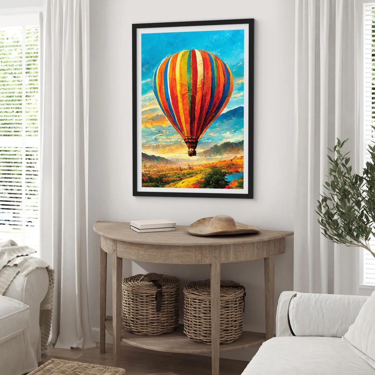 Poster în ramă neagră - În liniște puteți vedea mai multe - 70x100 cm