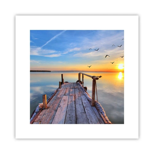 Poster - Mergând înainte spre soare - 30x30 cm