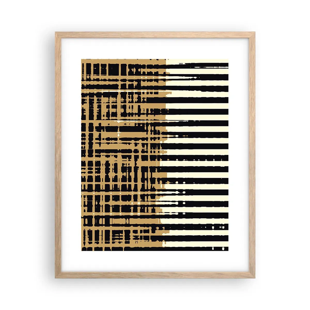 Poster în ramă de stejar deschis - Abstracție arhitecturală - 40x50 cm