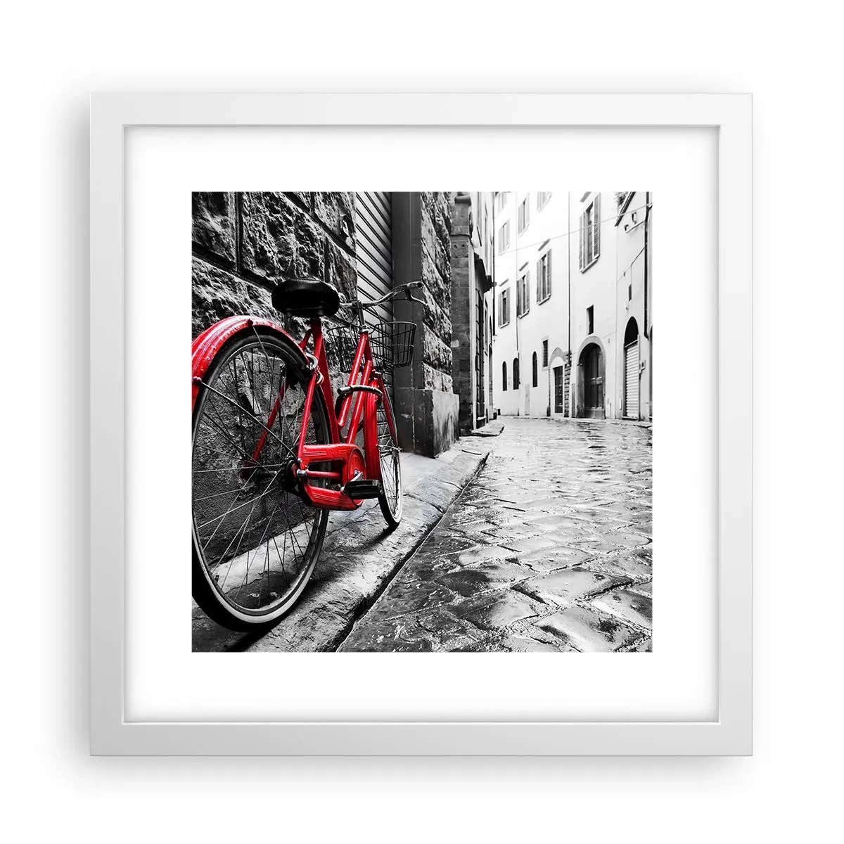 Poster în ramă albă - Adevărata frumusețe nu îmbătrânește - 30x30 cm