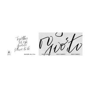 Mostră tapet Premium Sand - O simți și tu? - Tipografie, Afirmare, Maxim - 100x30 cm