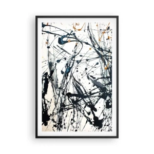 Poster în ramă neagră - Abstracție expresionistă - 61x91 cm