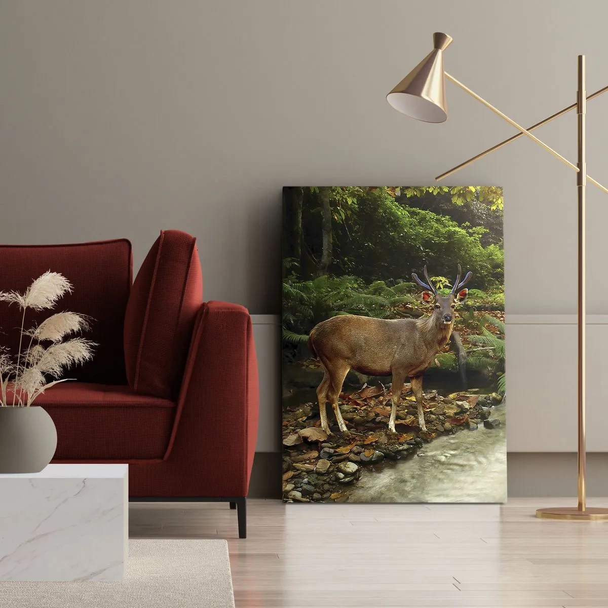 Tablou pe pânză - Bun venit în lumea mea - 55x100 cm