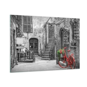 Tablou pe sticlă - Alee din Toscana - 100x70 cm