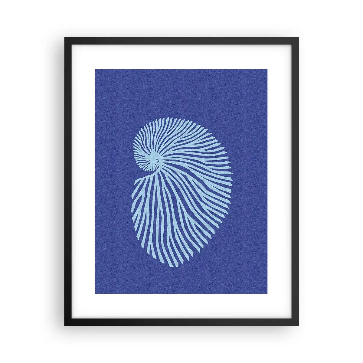 Poster în ramă neagră - Nașterea cochiliei - 40x50 cm