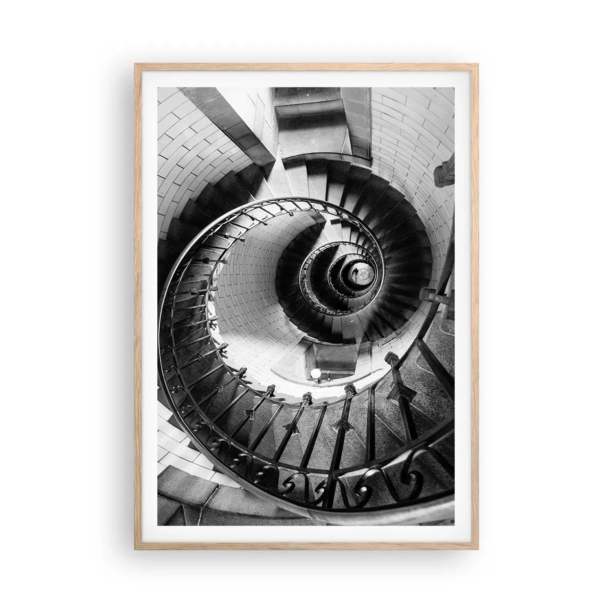 Poster în ramă de stejar deschis - Din ce în ce mai sus - 70x100 cm