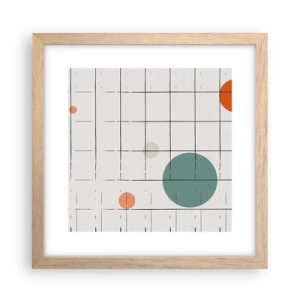 Poster în ramă de stejar deschis - În capcană. Noi sau ele? - 30x30 cm