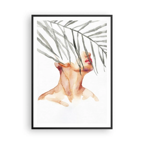 Poster în ramă neagră - Simțiți pulsul tropicelor - 70x100 cm