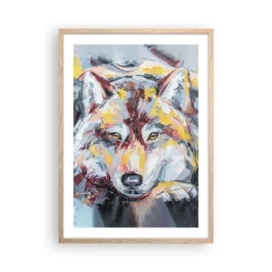 Poster în ramă de stejar deschis - Pace pentru cel drag - 50x70 cm