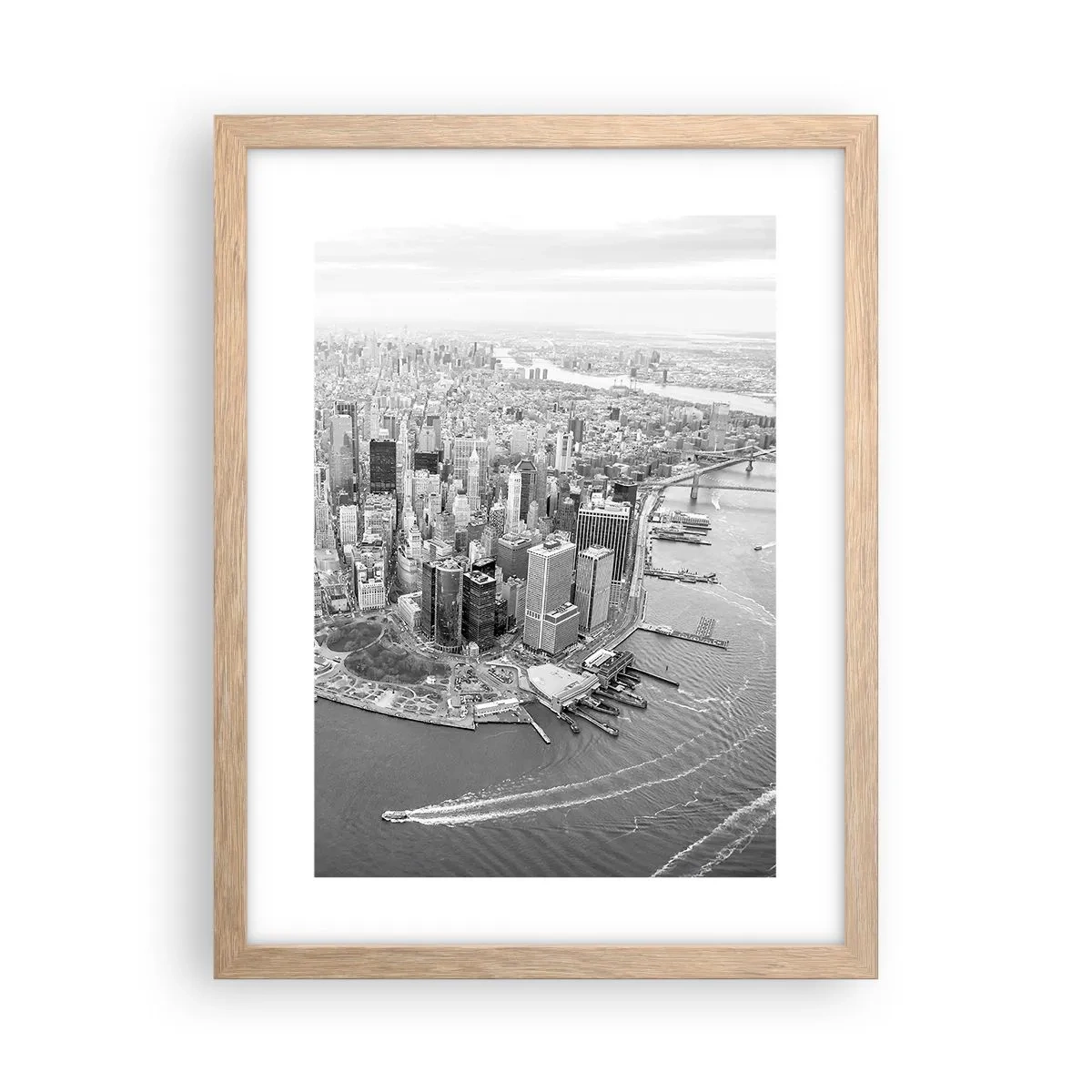 Poster în ramă de stejar deschis - Cum să nu iubești? - 30x40 cm