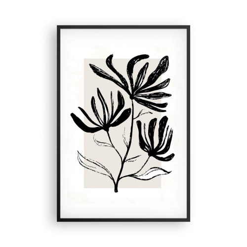 Poster în ramă neagră - Schiță pentru ierbar - 61x91 cm