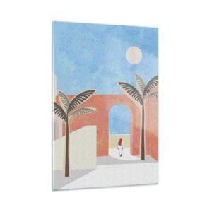Tablou pe sticlă - O zi arabă - 50x70 cm
