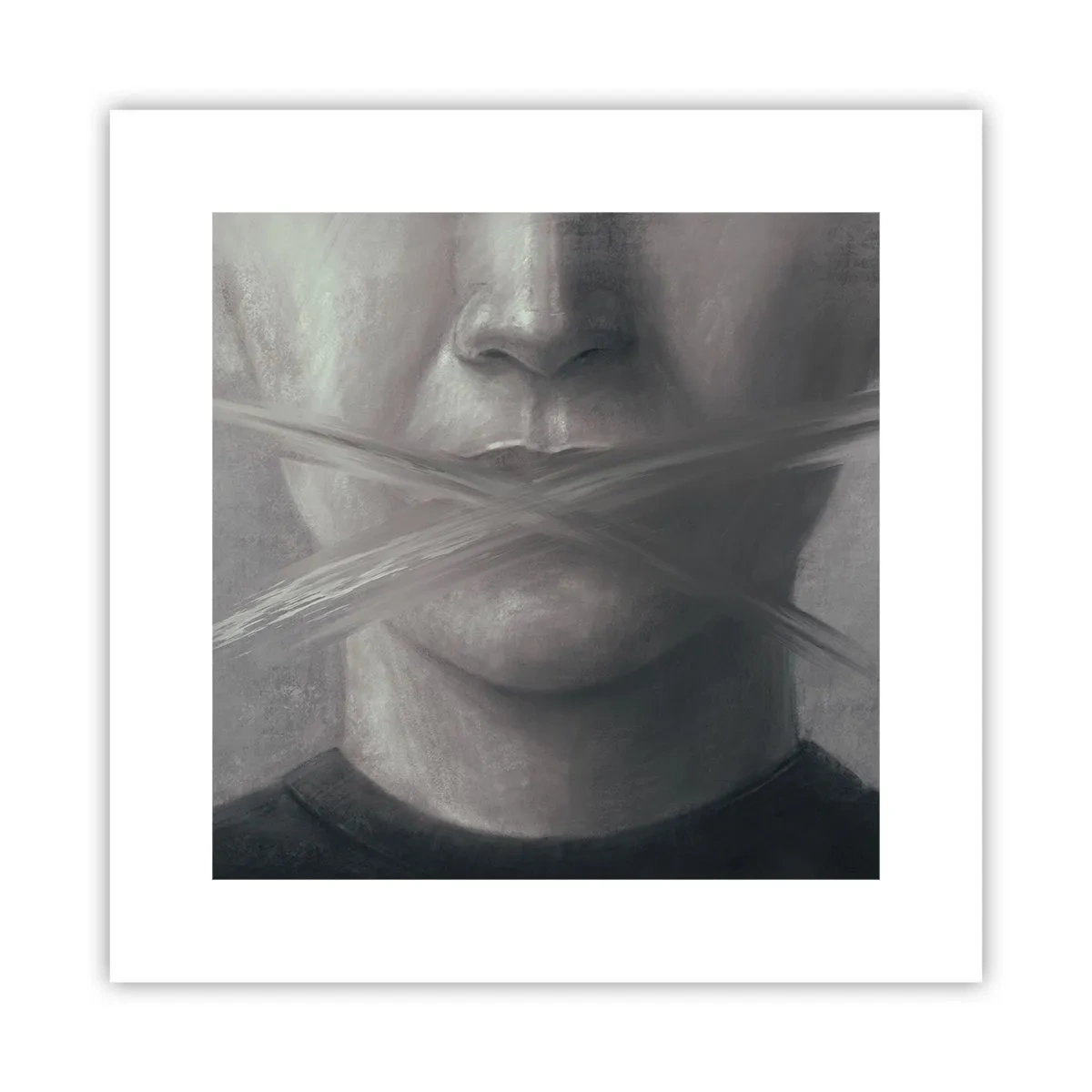 Poster - Nici un cuvânt - 30x30 cm