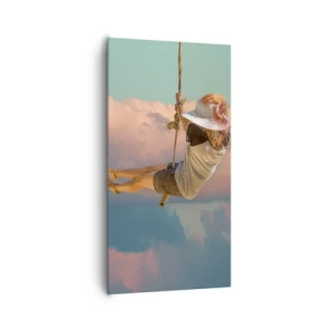 Tablou pe pânză - Distracție în nori - 65x120 cm