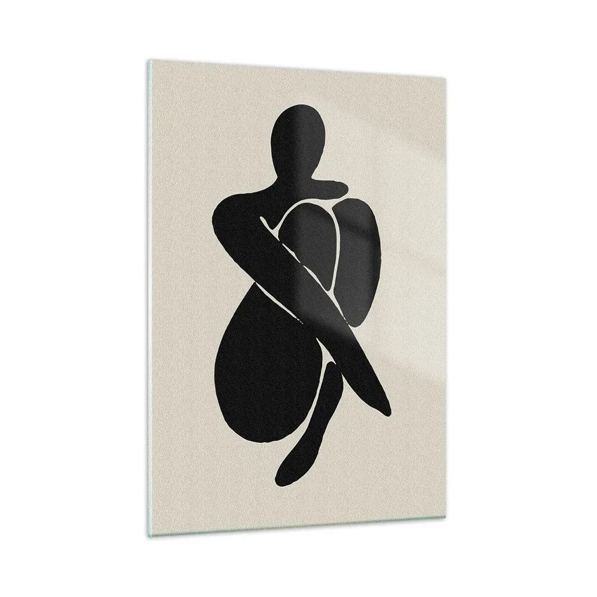 Tablou pe sticlă - În propriile îmbrățișări - 50x70 cm