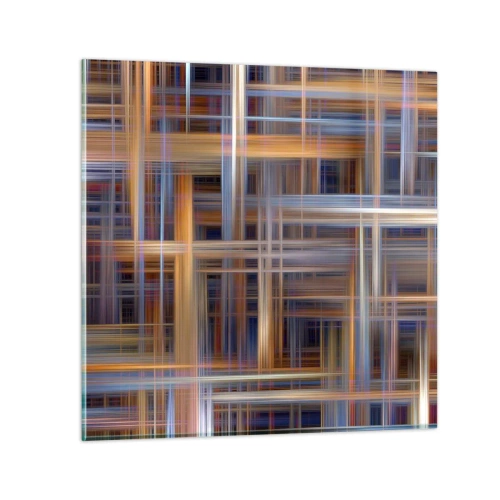 Tablou pe sticlă - Țesut din lumină - 30x30 cm