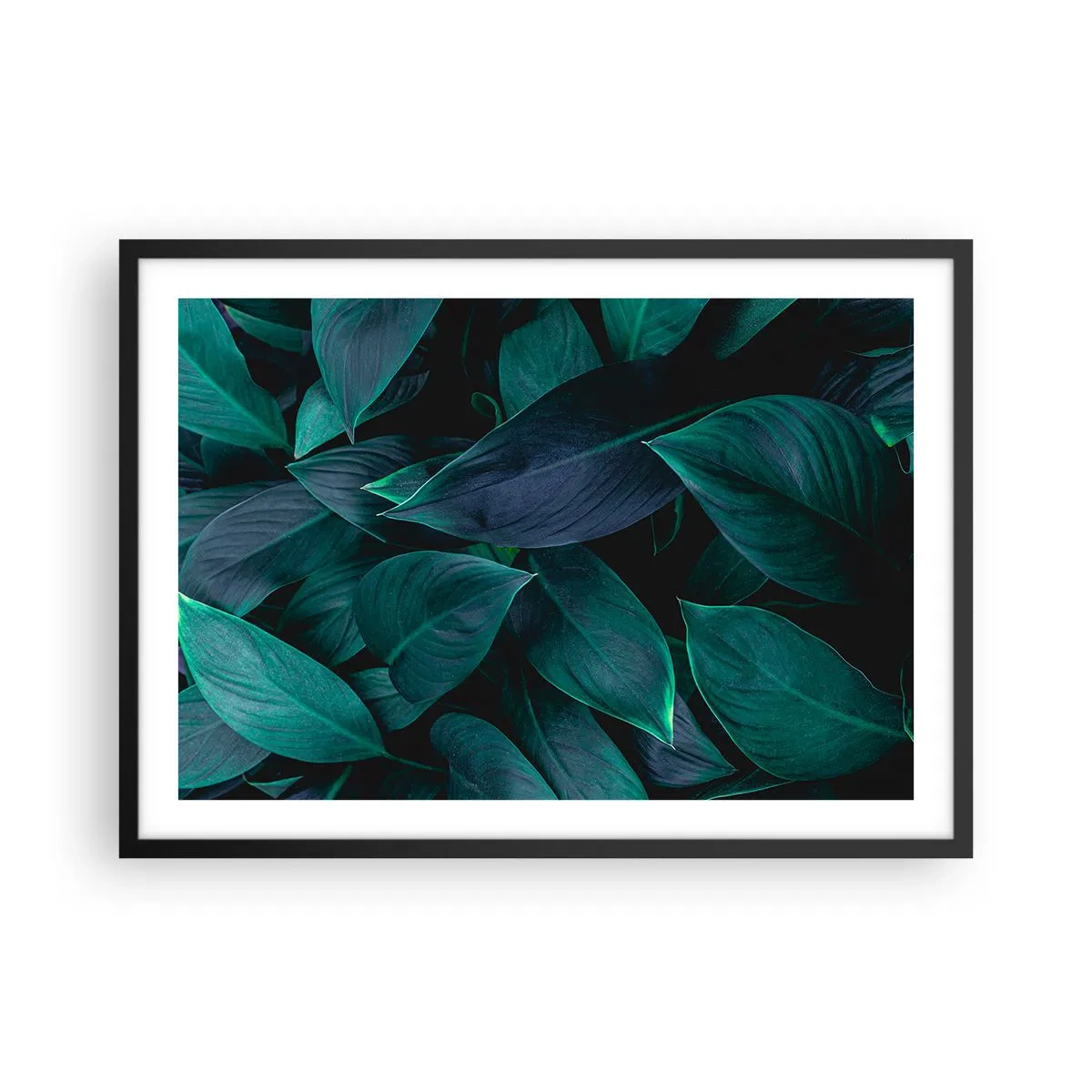 Poster în ramă neagră - Verdeața în sine - 70x50 cm