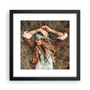 Poster în ramă neagră - În drum spre vara iubirii - 30x30 cm