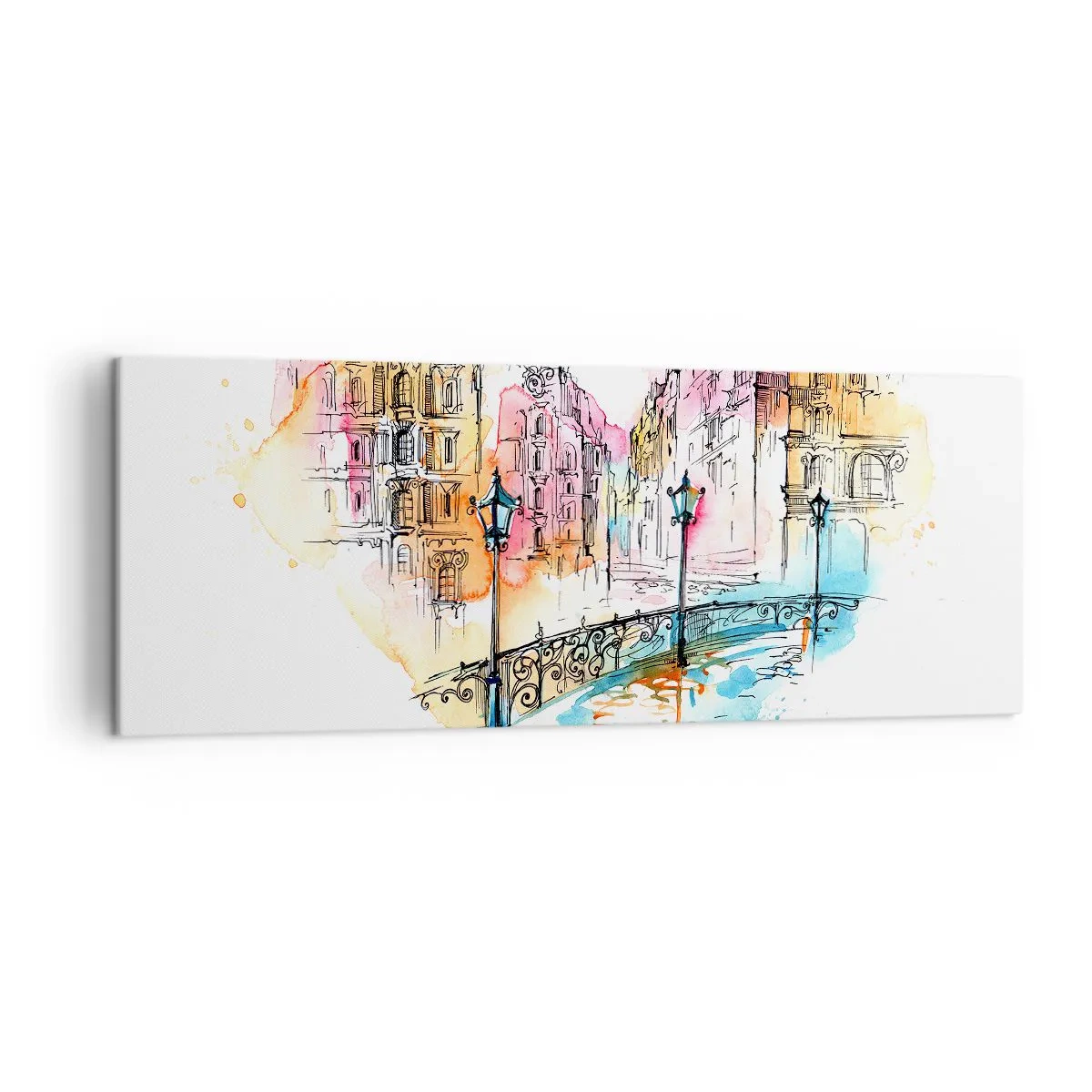Tablou pe pânză - Inima orașului - 140x50 cm