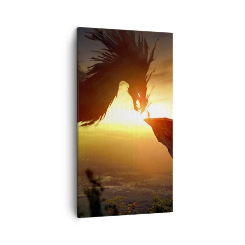 Tablou pe pânză - Vânător de dragoni - 45x80 cm