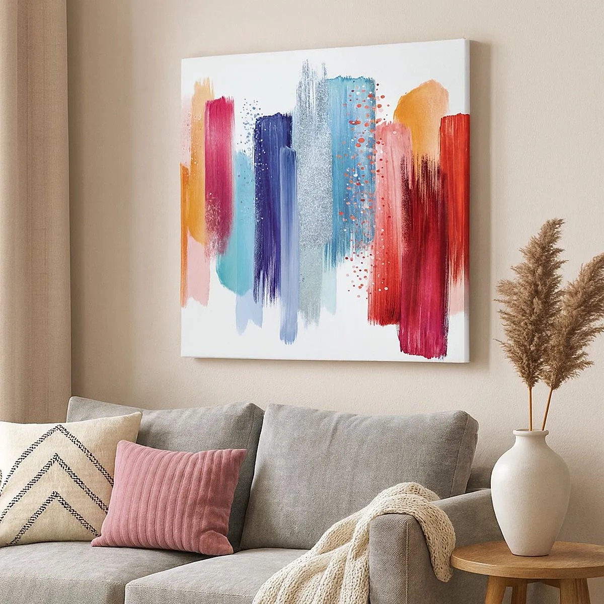 Tablou pe pânză - Sus și jos - 30x30 cm