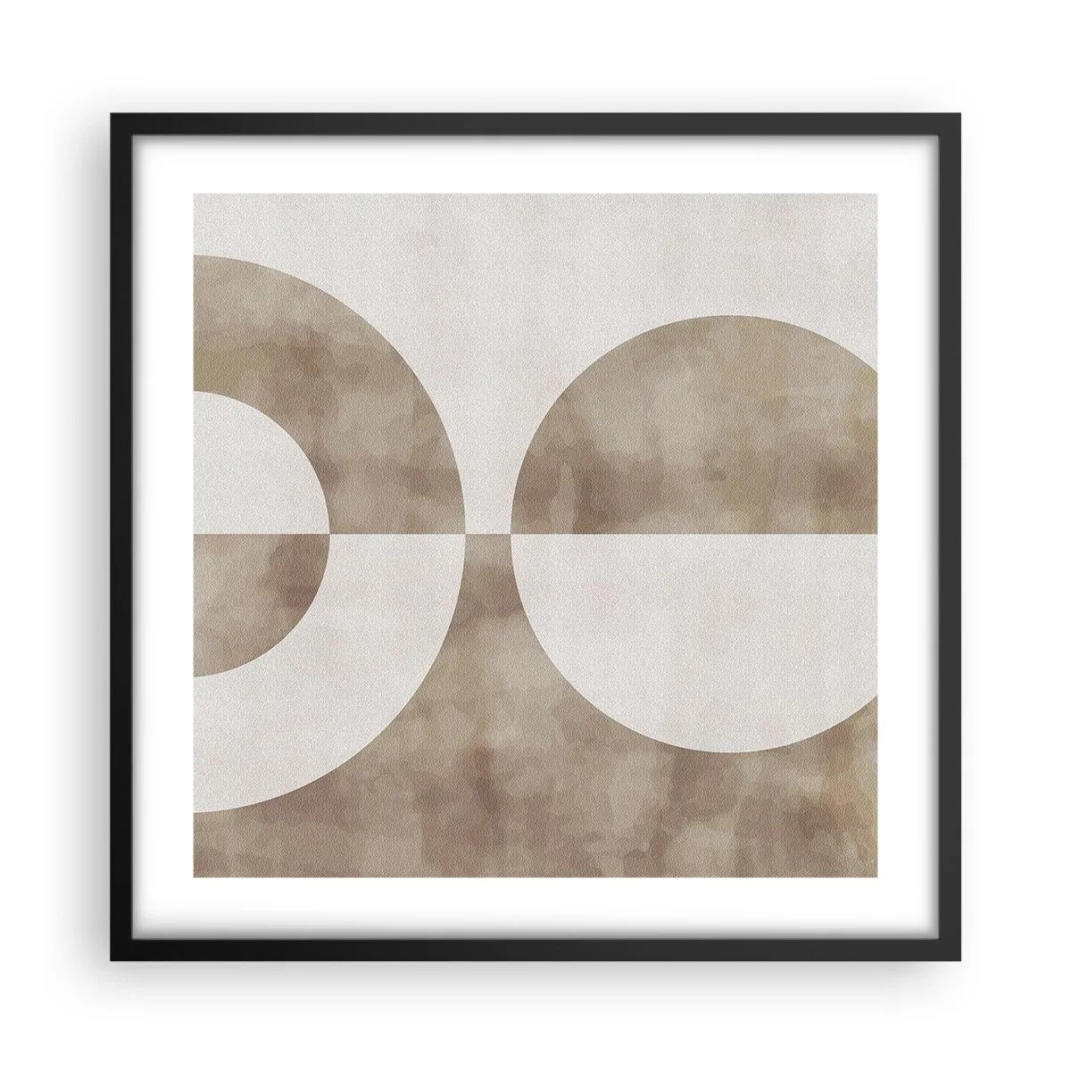 Poster în ramă neagră - Similitudini și diferențe - 50x50 cm