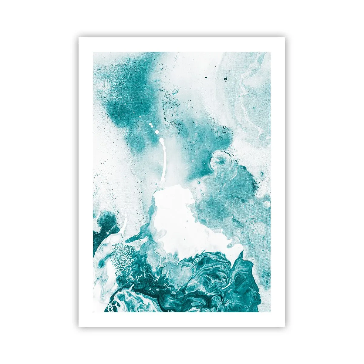 Poster - Câmpii inundabile de albastru - 50x70 cm