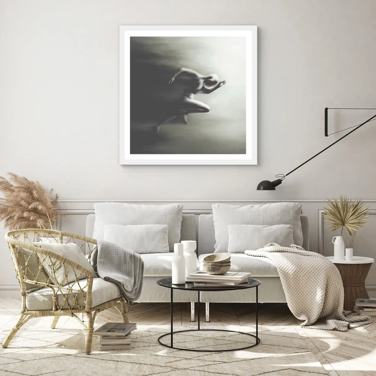 Poster în ramă albă - De neoprit - 30x30 cm