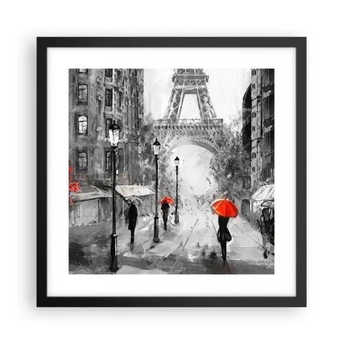Poster în ramă neagră - Toate drumurile duc la el - 40x40 cm