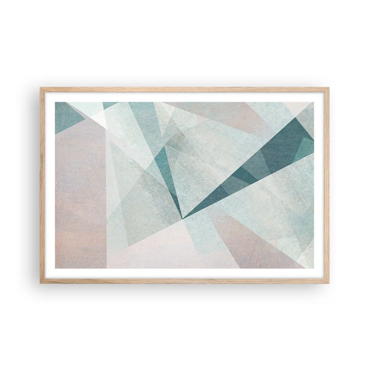 Poster în ramă de stejar deschis - Calm și totuși dinamic - 91x61 cm