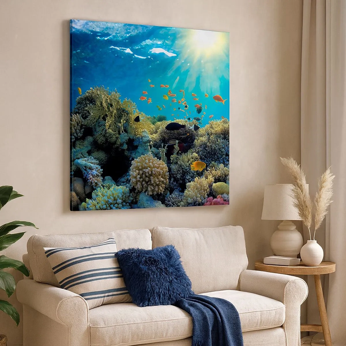 Tablou pe pânză - Comori subacvatice - 30x30 cm