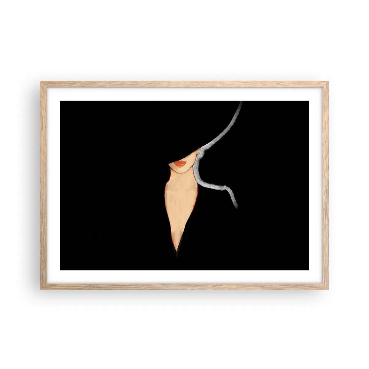 Poster în ramă de stejar deschis - Eleganță și stil - 70x50 cm