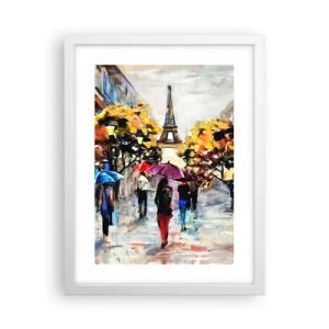 Poster în ramă albă - Deosebit de frumos în toamnă - 30x40 cm