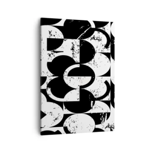 Tablou pe pânză - Albul e alb și negrul e negru - 50x70 cm