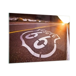 Tablou pe sticlă - Celebrul Route 66 - 100x70 cm