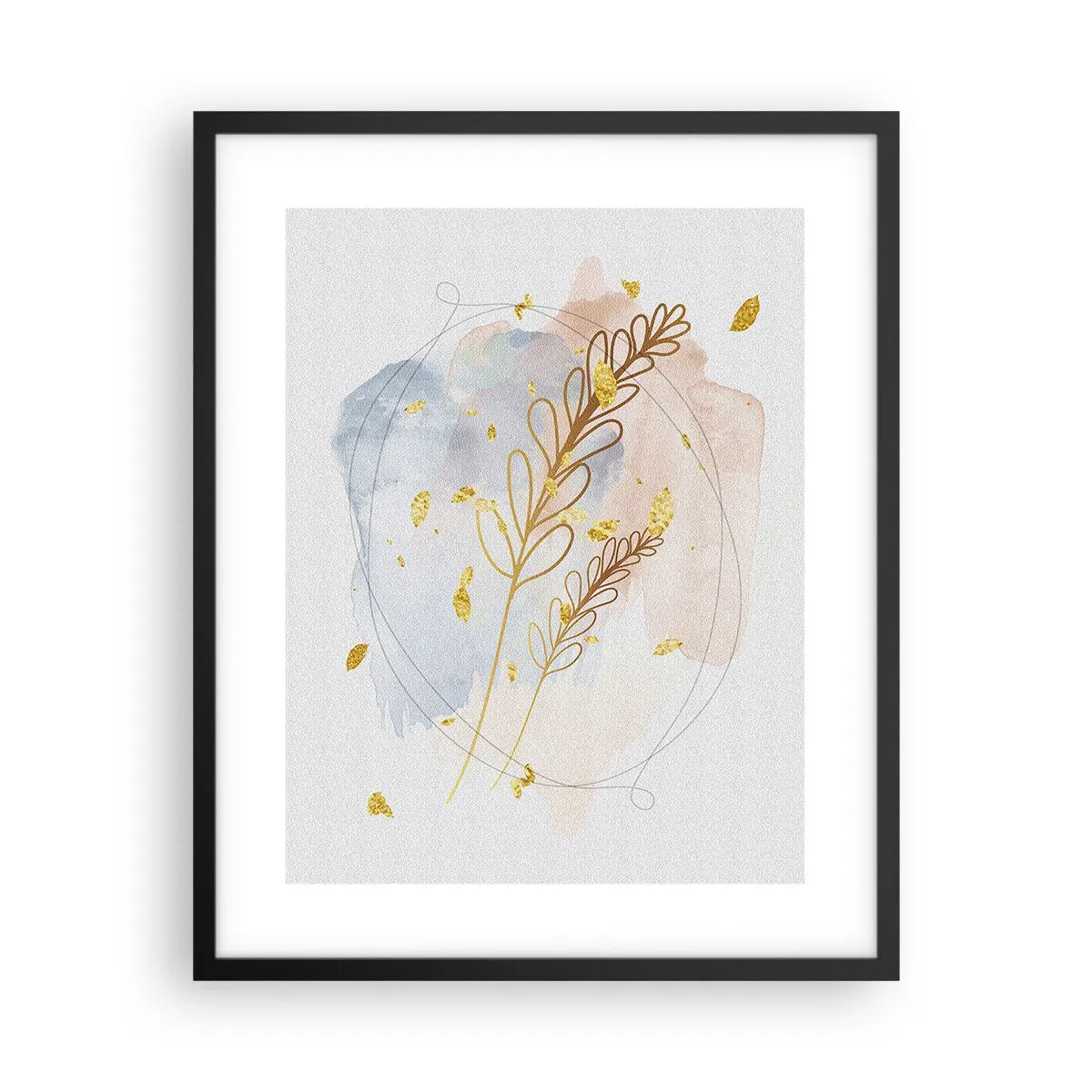 Poster în ramă neagră - Suflul de aur - 40x50 cm