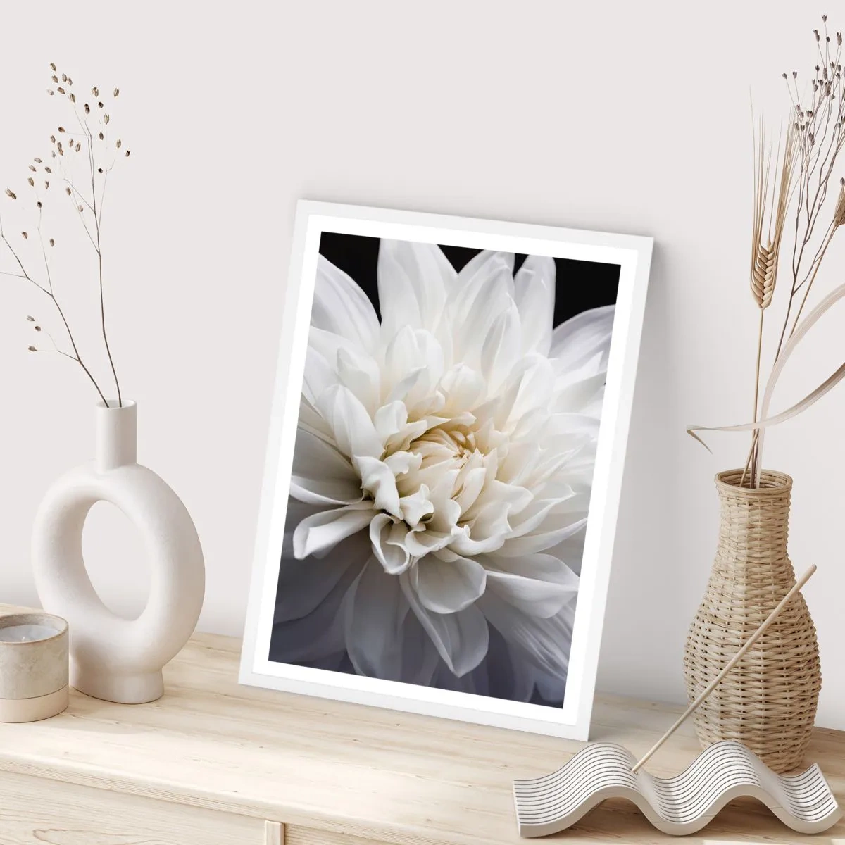 Poster în ramă albă - Dimineața miresei - 61x91 cm