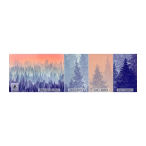 Mostră tapet Premium Canvas - Sus, mai sus, spre cer - Abstracția, pădure, Bucată - 100x30 cm