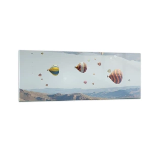 Tablou pe sticlă - Orice este posibil aici - 140x50 cm