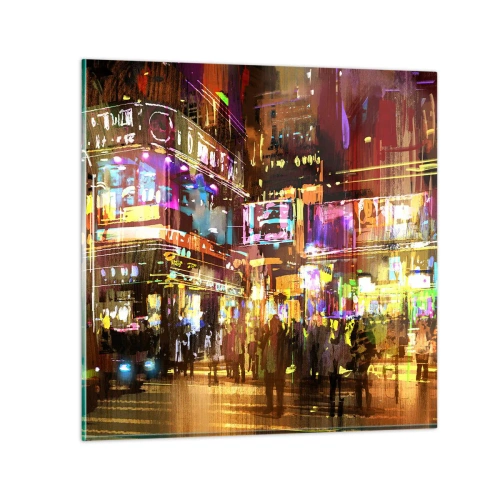 Tablou pe sticlă - Într-o mare de lumină - 60x60 cm