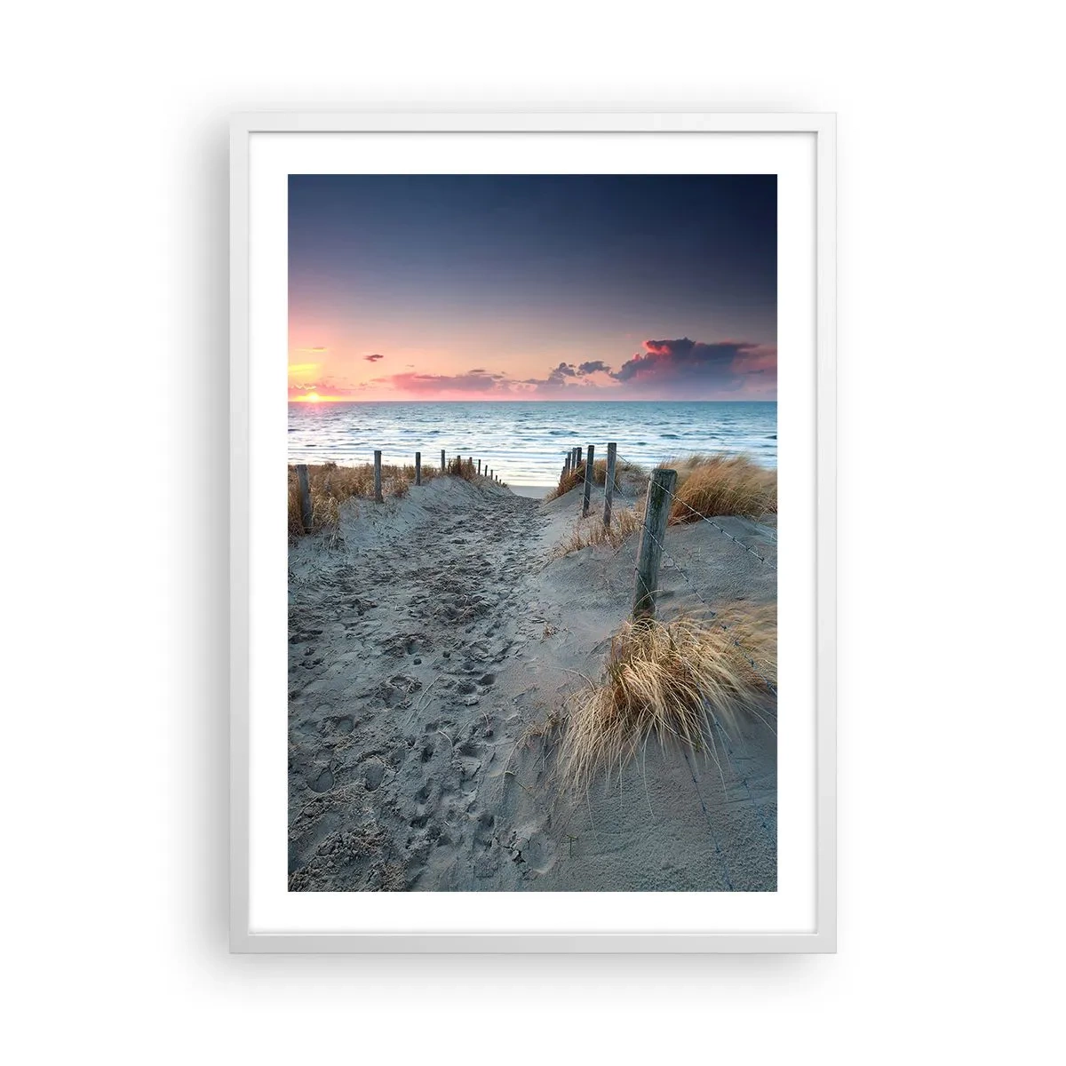 Poster în ramă albă - Ai revărsat un curcubeu cu splendoare radiantă... - 50x70 cm