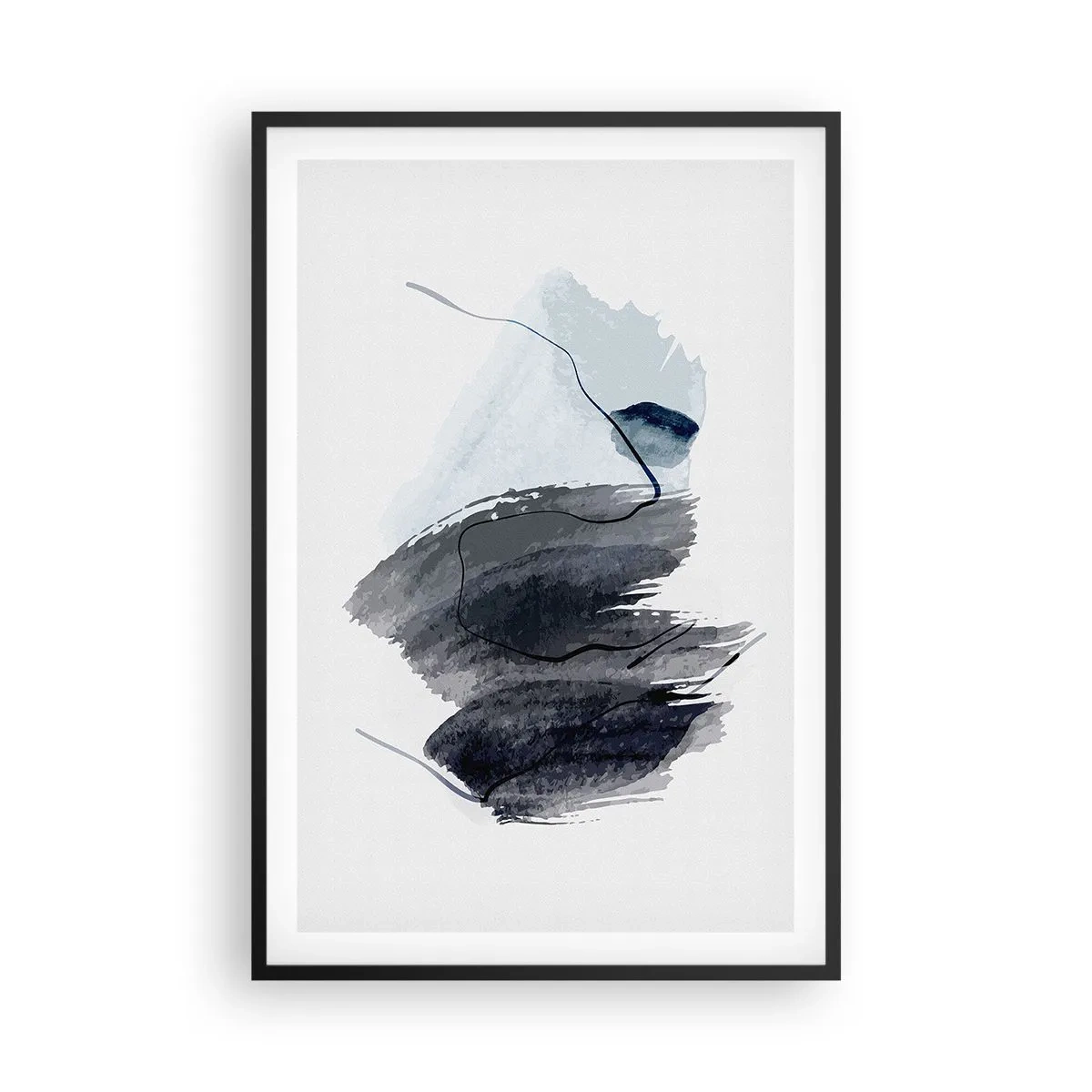 Poster în ramă neagră - Intensitate și mișcare - 61x91 cm